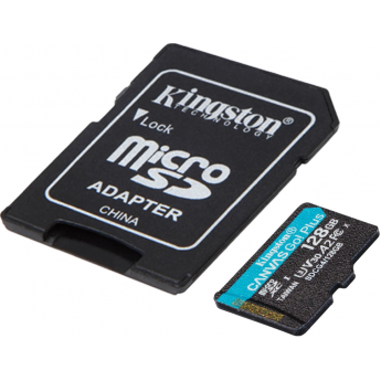 Карта памяти 128Gb MicroSD KINGSTON CANVAS GO! PLUS + SD адаптер (SDCG4/128GB) Карта памяти 128Gb MicroSD KINGSTON CANVAS GO! PLUS + SD адаптер (SDCG4/128GB)