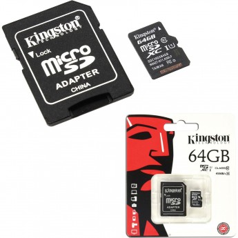 Карта памяти KINGSTON 64GB SDC10G2-64GB Карта памяти KINGSTON 64GB SDC10G2-64GB