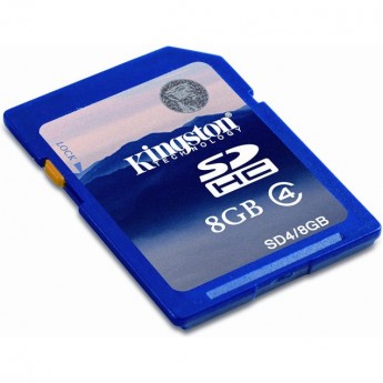 Карта памяти KINGSTON 8GB Class 4 SDHC SD4-8GB Карта памяти KINGSTON 8GB Class 4 SDHC SD4-8GB