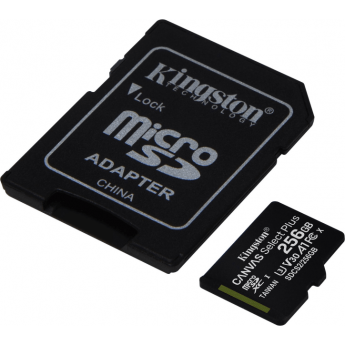 Карта памяти microSDXC UHS-I U3 KINGSTON CANVAS SELECT PLUS 256 ГБ, 100 МБ/с, SDCS2/256GBSP, 1 шт., переходник без адаптера Карта памяти microSDXC UHS-I U3 KINGSTON CANVAS SELECT PLUS 256 ГБ, 100 МБ/с, SDCS2/256GBSP, 1 шт., переходник без адаптера