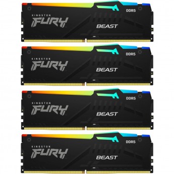 Оперативная память 128Gb DDR5 5200MHz KINGSTON FURY BEAST BLACK RGB (KF552C40BBAK4-128) (4x32Gb KIT) Оперативная память 128Gb DDR5 5200MHz KINGSTON FURY BEAST BLACK RGB (KF552C40BBAK4-128) (4x32Gb KIT)