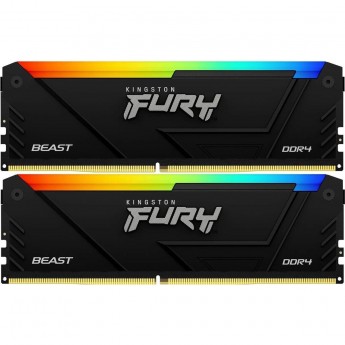 Оперативная память 16Gb DDR4 3600MHz KINGSTON FURY BEAST RGB (KF436C17BB2AK2/16) (2x8Gb KIT) Оперативная память 16Gb DDR4 3600MHz KINGSTON FURY BEAST RGB (KF436C17BB2AK2/16) (2x8Gb KIT)