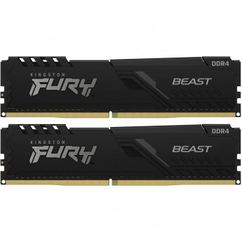 Оперативная память 32Gb DDR4 2666MHz KINGSTON FURY BEAST BLACK (KF426C16BBK2/32) (2x16Gb KIT) Оперативная память 32Gb DDR4 2666MHz KINGSTON FURY BEAST BLACK (KF426C16BBK2/32) (2x16Gb KIT)