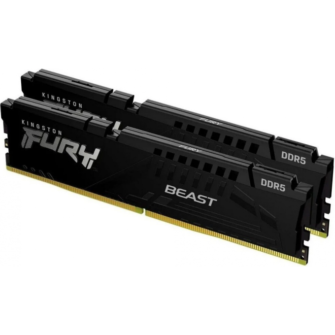 Память оперативная KINGSTON 32GB 6000MT/s DDR5 CL36 DIMM (Kit of 2) FURY Beast Black EXPO KF560C36BBE2K2-32