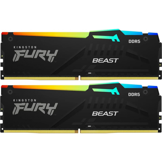 Память оперативная KINGSTON FURY BEAST RGB EXPO 16GB 6000MT/s DDR5 CL30 DIMM (Kit of 2) KF560C30BBEAK2-16