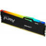 Память оперативная KINGSTON FURY BEAST RGB XMP 16GB 6000MT/s DDR5 CL30 DIMM KF560C30BBA-16