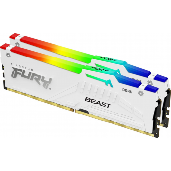 Память оперативная KINGSTON FURY BEAST WHITE RGB EXPO 32GB 6000MT/s DDR5 CL30 DIMM (Kit of 2) Память оперативная KINGSTON FURY BEAST WHITE RGB EXPO 32GB 6000MT/s DDR5 CL30 DIMM (Kit of 2)
