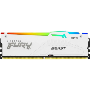 Память оперативная KINGSTON FURY BEAST WHITE RGB XMP 32GB 6000MT/s DDR5 CL30 DIMM Память оперативная KINGSTON FURY BEAST WHITE RGB XMP 32GB 6000MT/s DDR5 CL30 DIMM