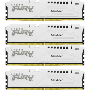 Память оперативная KINGSTON FURY BEAST WHITE XMP 128GB 5200MT/s DDR5 CL40 DIMM Память оперативная KINGSTON FURY BEAST WHITE XMP 128GB 5200MT/s DDR5 CL40 DIMM