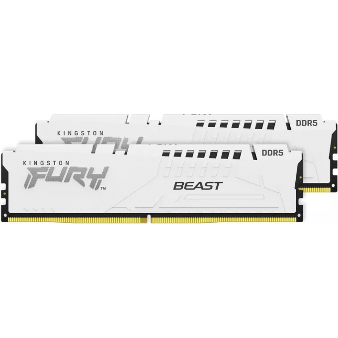 Память оперативная KINGSTON FURY BEAST WHITE XMP 16GB 5200MT/s DDR5 CL40 DIMM KF552C40BW-16