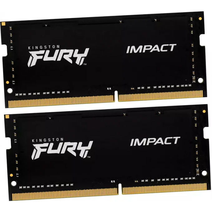 Память оперативная KINGSTON FURY IMPACT XMP 32GB 6000MT/s DDR5 CL38 SODIMM KF560S38IBK2-32