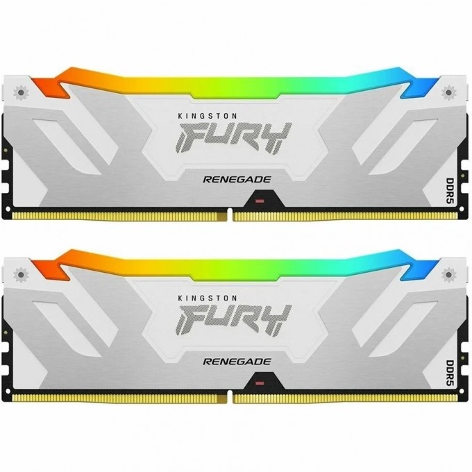 Память оперативная KINGSTON FURY RENEGADE RGB WHITE XMP 32GB 6800MT/s DDR5 CL36 DIMM (Kit of 2) KF568C36RWAK2-32